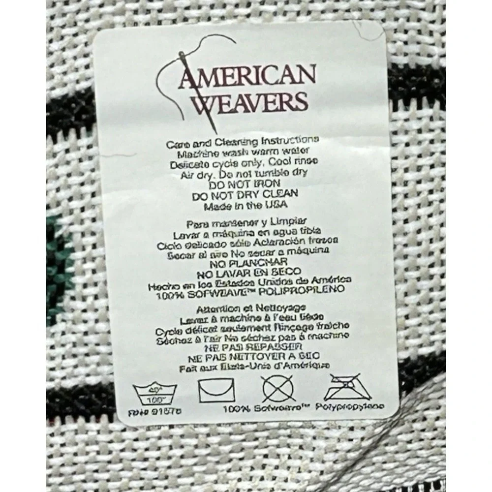 Vintage American Weavers Tapestry Jacquard Throw Elementary School Children‎